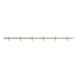 Porte-manteaux mural en aluminium beige 82x5,2x4,7cm Relief - String furniture