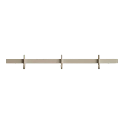 Porte-manteaux mural en aluminium beige 41x5,2x4,7cm Relief - String furniture