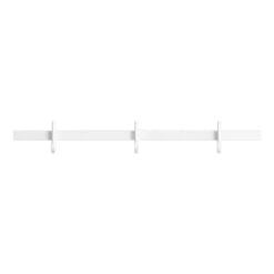 Porte-manteaux mural en aluminium blanc 41x5,2x4,7cm Relief - String furniture