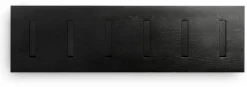 Porte-manteaux rectangulaire en chêne noir 6 crochets 78x4x23cm Utilitile - Ethnicraft Accessories