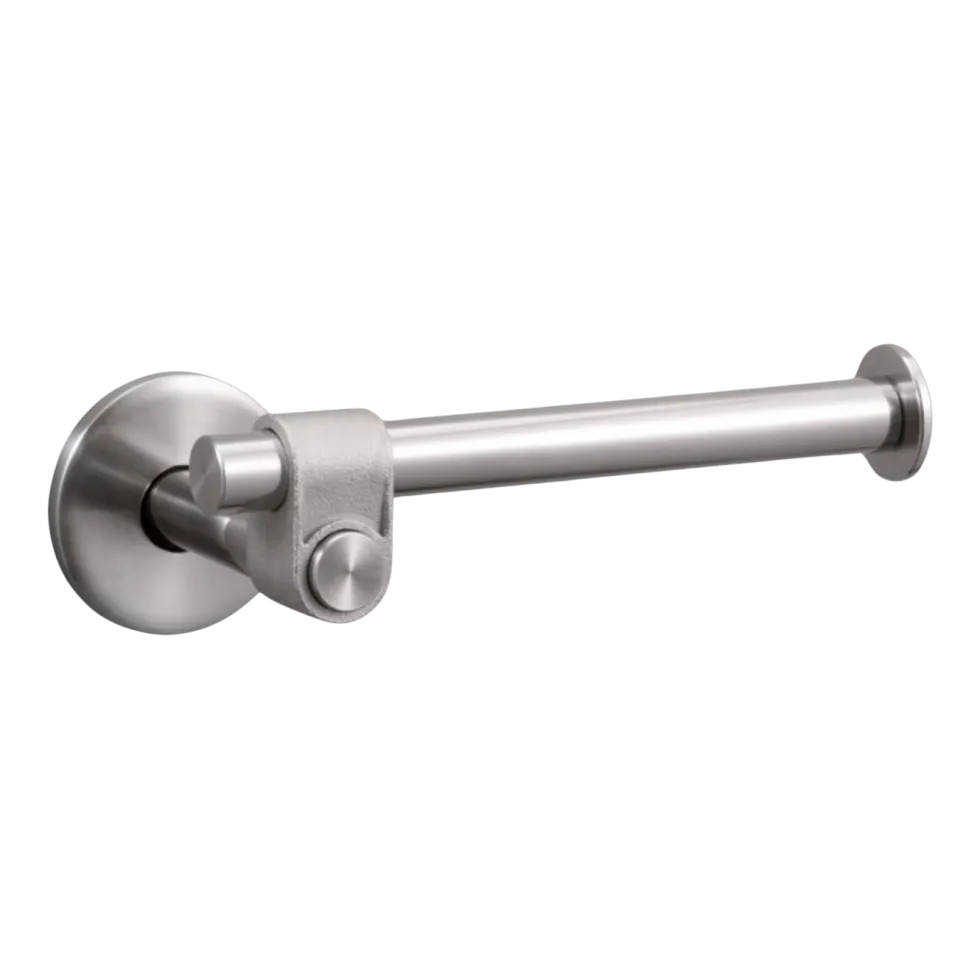 Porte papier toilette en métal massif argent 15,5 x 8,45 cm - Buster+Punch