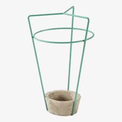 Porte-parapluies en béton et acier vert Ambrogio - Meme Design