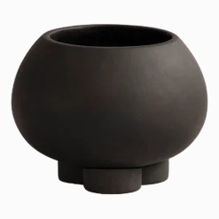 Pot de fleur en béton coffee 17x17x12,5cm petit - 101 COPENHAGEN