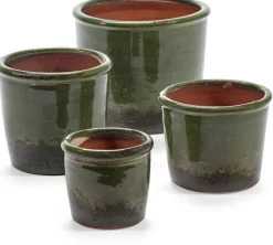 Pot de fleur en terre vert 20x17cm Rust - Serax