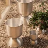Pot de fleur reversible en aluminium 30xc42,5cm Hourglass pot - Ferm Living