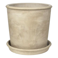 Pot de fleurs en argile antique beige 50x50cm Rolf - Broste Copenhagen