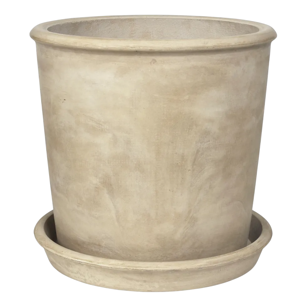 Pot de fleurs en argile antique beige 50x50cm Rolf - Broste Copenhagen