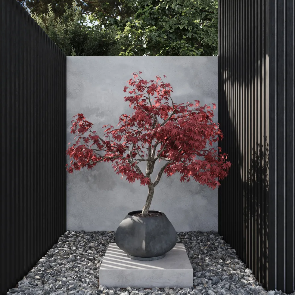 Pot de fleurs en béton fibré gris foncé 64x40cm Arket - 101 Copenhagen
