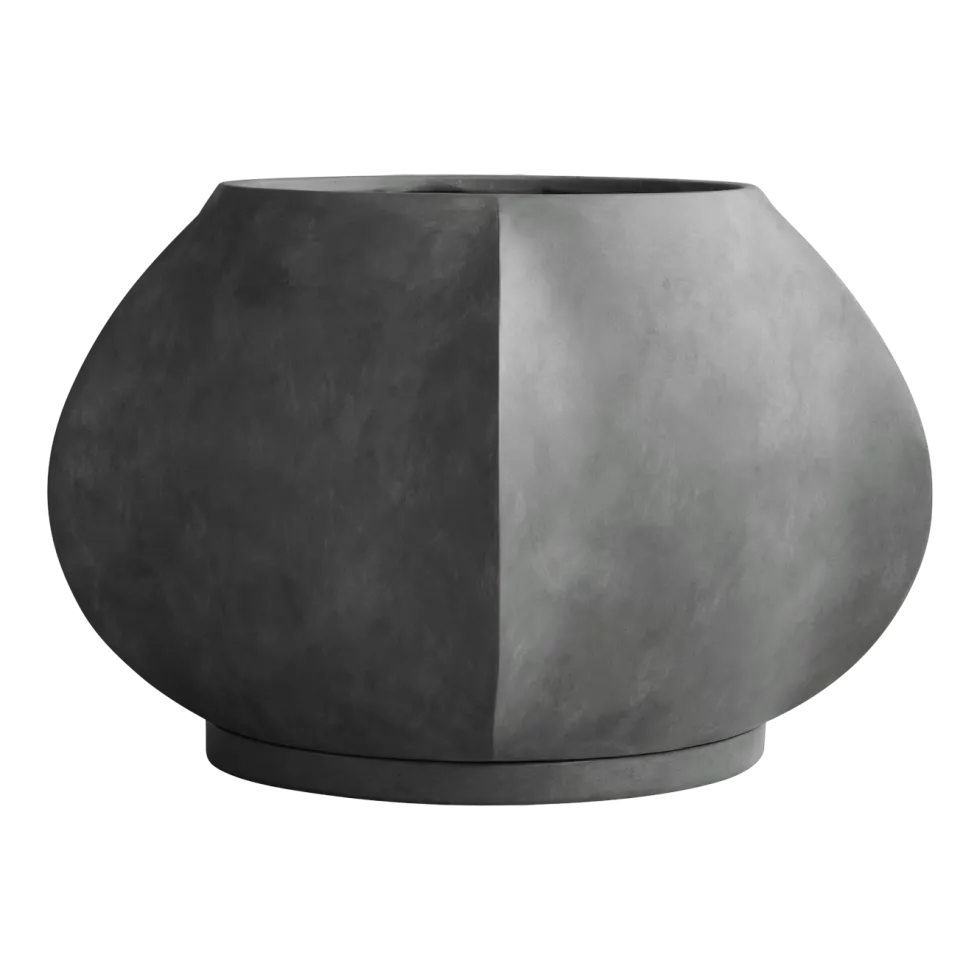 Pot de fleurs en béton fibré gris foncé 64x40cm Arket - 101 Copenhagen