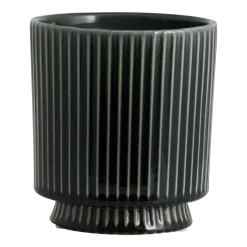 Pot de fleurs en grès vert foncé 15 cm Oxna - Nordal