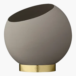 Pot de fleur taupe M Globe - AYTM