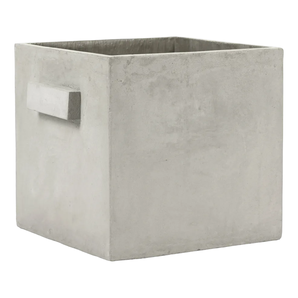 Pot en béton rectangulaire gris clair 33cm - Serax