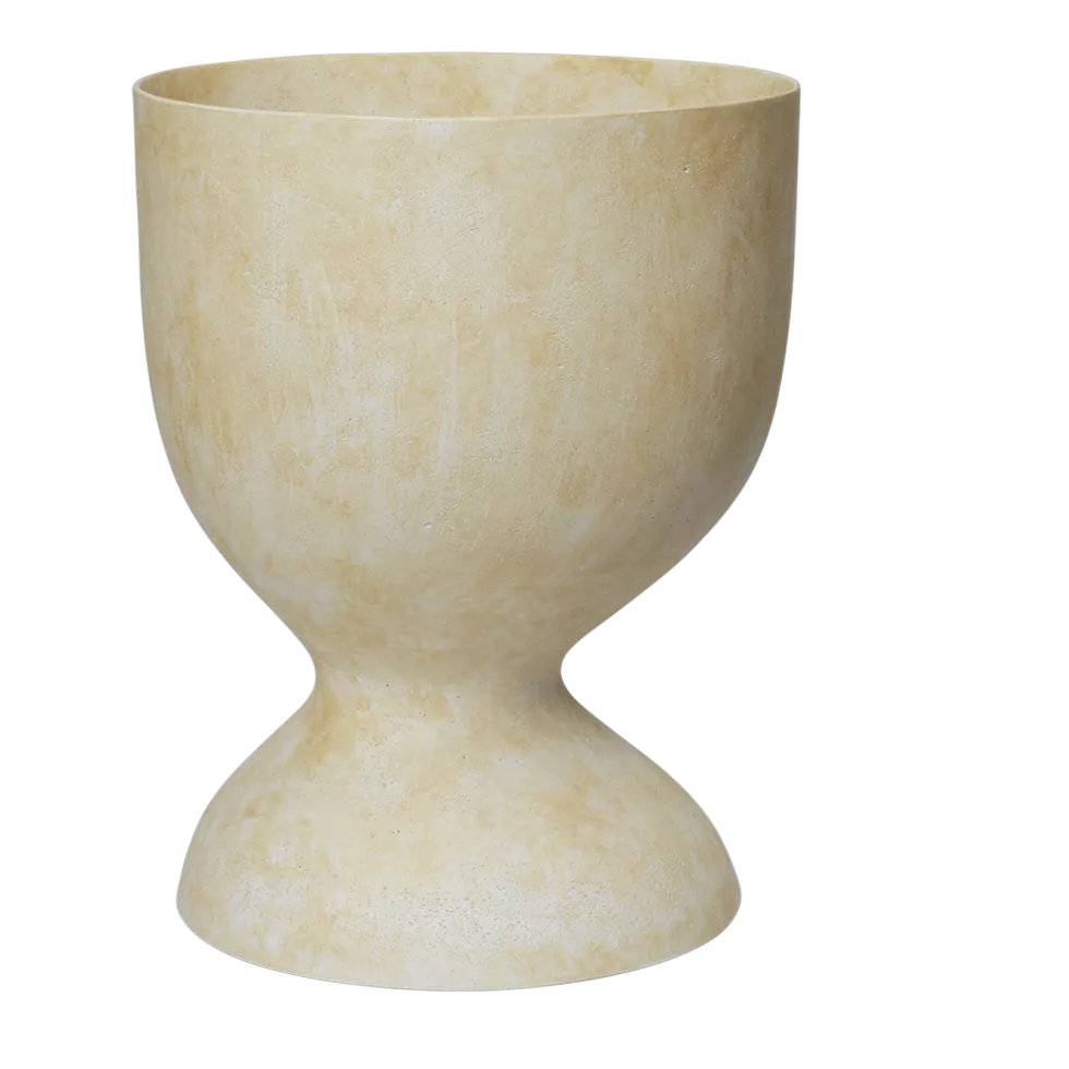 Pot en fibres de verre blanc 45cm Evoke - Ferm living