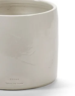 Pot en terre cuite blanc 22x19cm - Serax
