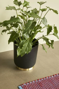 Pot à fleurs noir (lot de 2) Among - Hübsch