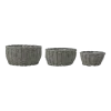3 Pots de fleurs en polyrattan Fioria - Bloomingville