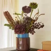 Pots en poudre de pierre marron et bleu - Hübsch