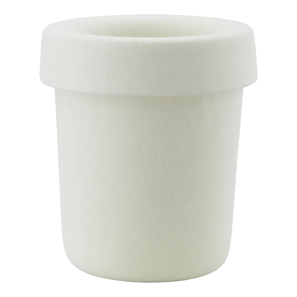 Poubelle en tissu recyclé blanc crème 31,6x36 cm Hide - Normann Copenhagen