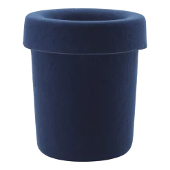 Poubelle en tissu recyclé bleu foncé 31,6x36 cm Hide - Normann Copenhagen