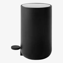 Poubelle noire à pédale 7L - Audo