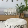 Pouf beige alphabet - Lorena Canals