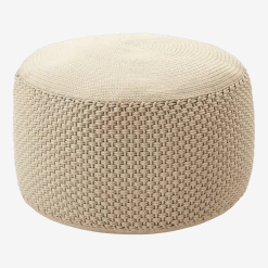 Pouf beige Berenice - Meme Design