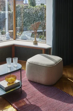 Pouf beige Cube - Hübsch