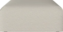 Pouf carré en tissus vilme beige Arké - Bolia