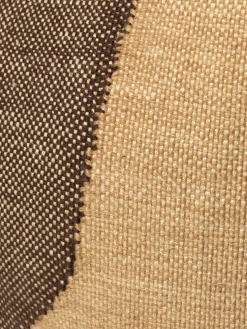 Pouf cylindrique en fil recyclé chocolat 38x42cm Forene - Ferm living