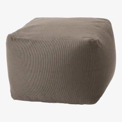 Pouf d'extérieur 50 x 50 cm gris anthracite Archimede - Meme Design