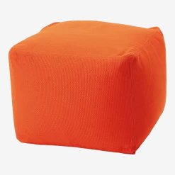 Pouf d'extérieur 50 x 50 cm orange Archimede - Meme Design