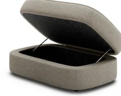 Pouf en bois et mousse hemp 100cm Covent - New works