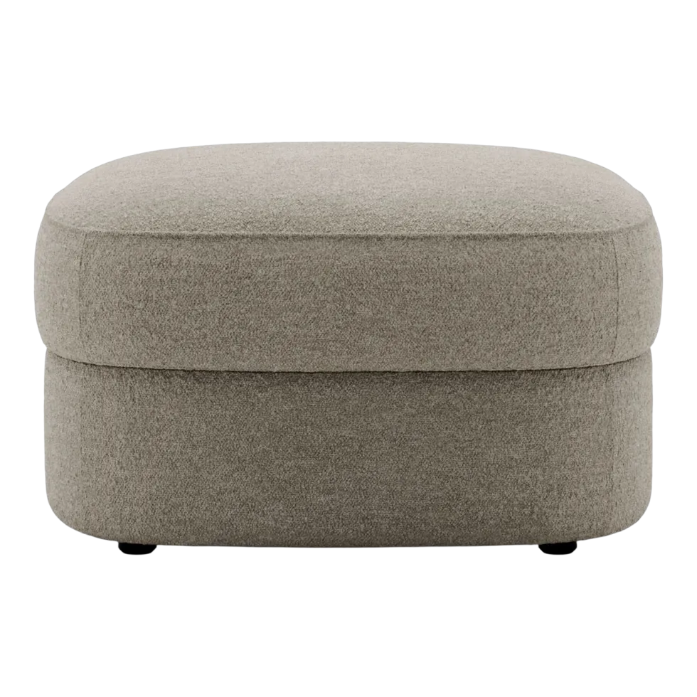 Pouf en bois et mousse hemp 65cm Covent - New works