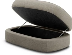 Pouf en bois et mousse hemp 120cm Covent - New works