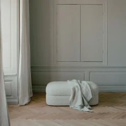 Pouf en bois et mousse lana 120cm Covent - New works