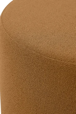 Pouf en bouclé ambre 70x60 cm Stilla - AYTM