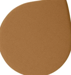 Pouf en bouclé ambre 70x60 cm Stilla - AYTM