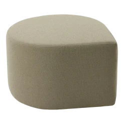 Pouf en bouclé taupe 70 x 60 cm Stilla - AYTM