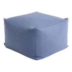 Pouf en coton bleu 49x49x40cm Story - Hay