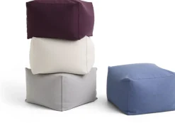 Pouf en coton gris 49x49x40cm Story - Hay