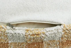 Pouf en coton jaune 40 x 20 cm Vichy - Lorena Canals
