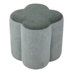 Pouf enfant forme trèfle en polyester vert Sissel - Bloomingville Mini