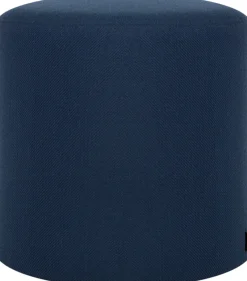 Pouf en laine bleu 40 cm Folk - noo.ma