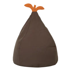 Pouf en poire en coton organique marron 55x85cm Pear - Ferm Living
