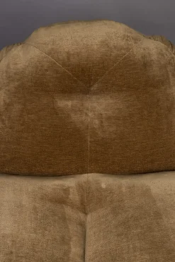 Pouf en polyester effet velours marron 120x99x78cm Tombbag - Dutchbone