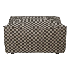 Pouf en tissu damier 95 x 70 cm Catena - Ferm Living