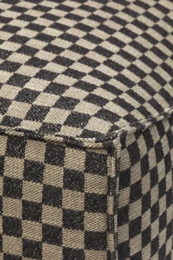 Pouf en tissu damier 95 x 70 cm Catena - Ferm Living