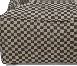 Pouf en tissu damier 108 x 78 cm Catena - Ferm Living