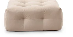 Pouf en tissu textum avelina beige 105x48cm Not-A-Sofa - EMKO