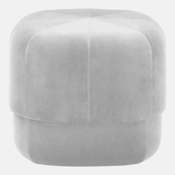 Pouf en velours 46 cm beige Circus Beige - Normann Copenhagen